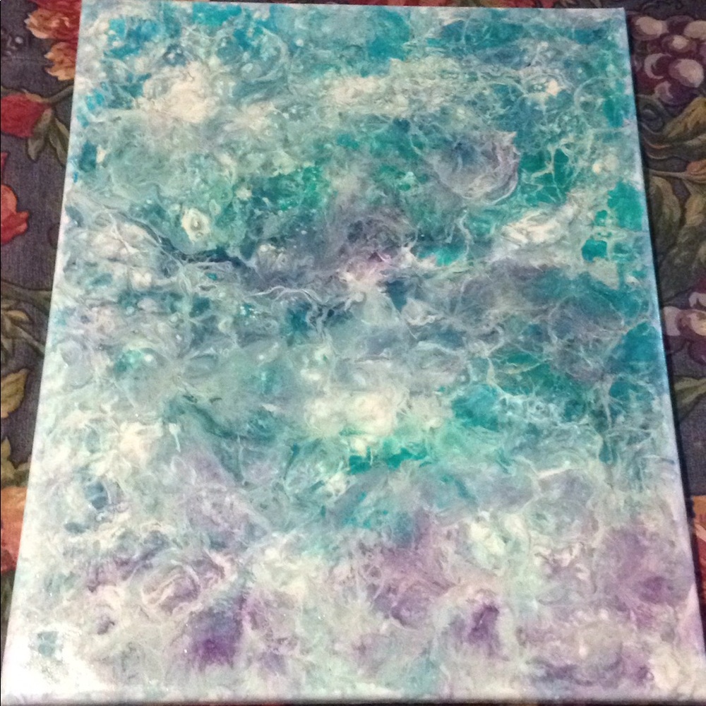Julie Oliver Fluid Pour on Canvas